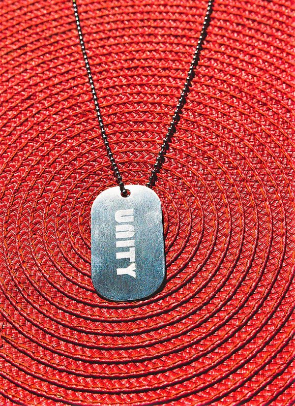 Unity Tag Necklace Stainless Steel